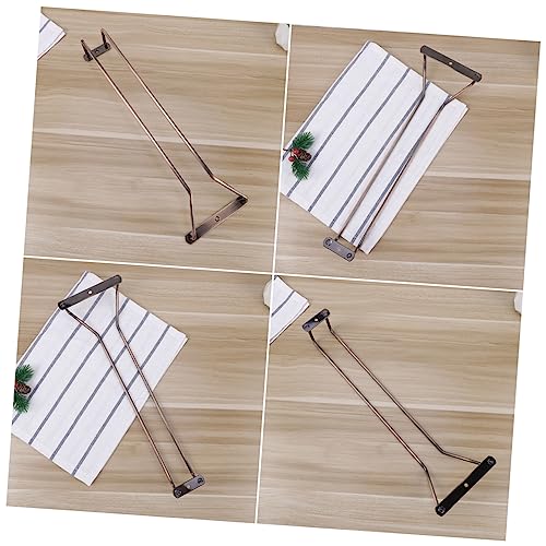 DIKACA Hängender Weinglasregal aus Stielgläser Halter für Unterbau Küchen Bars Platzsparend Rostfrei Installieren Bronze Finish von DIKACA
