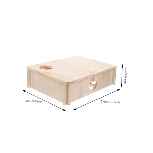 DIKACA Hamster spielhaus aus Holz mit Kammern Beißfestes Labyrinth versteck für Meerschweinchen und Zwerghamster Ruhiger Rückzugsort und Multifunktionales Kleintier DIKACA Hamster spielhaus aus Holz mit Kammern Beißfestes Labyrinth versteck für Meerschweinchen und Zwerghamster Ruhiger Rückzugsort und Multifunktionales Kleintier von DIKACA