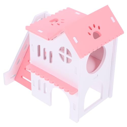DIKACA Hamsterhaus aus Kratzfestem Langlebiges Versteck mit Leiter für Zwerghamster Meerschweinchen und Kleine Nager Bunte Villa als Spiel Rückzugsort für Kleintierfreunde DIKACA Hamsterhaus aus Kratzfestem Langlebiges Versteck mit Leiter für Zwerghamster Meerschweinchen und Kleine Nager Bunte Villa als Spiel Rückzugsort für Kleintierfreunde von DIKACA