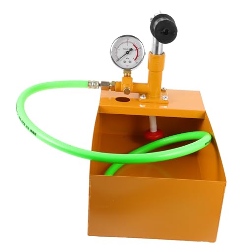 DIKACA Handdruckprüfpumpe aus Aluminium für Wasser Hydrauliktests Präzises Manometer Geeignet für Industrie Bauwesen und Druckprüfung von Ventilen und Rohren Zufällige von DIKACA