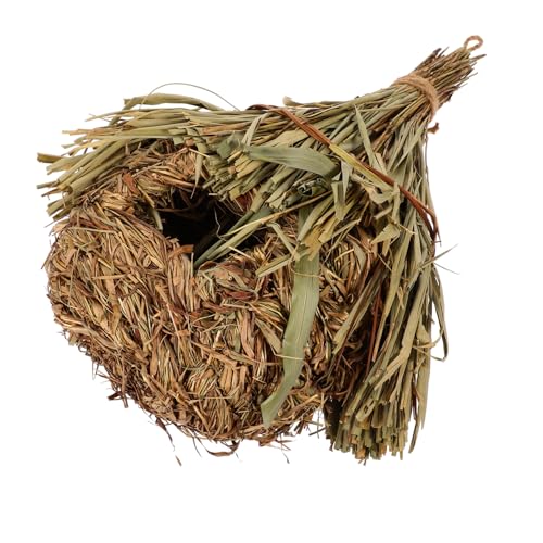 DIKACA Handgefertigtes Hängendes Vogelhaus aus Geflochtenem Gras Großes Sicheres Nistnest für Kanarienvögel Papageien und Kleine Wildvögel Natürliches Brutnest für Innen Außenbereich DIKACA Handgefertigtes Hängendes Vogelhaus aus Geflochtenem Gras Großes Sicheres Nistnest für Kanarienvögel Papageien und Kleine Wildvögel Natürliches Brutnest für Innen Außenbereich von DIKACA