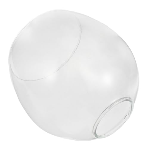 DIKACA Hitzebeständiger Lampenschirm aus Borosilikatglas Bernsteinfarben Handgeblasen Vielseitig für Wandlampen und Pendelleuchten Ersatzlampenschirm DIY Lampenschirm Flexible Montage von DIKACA