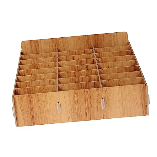DIKACA Holz Handy Aufbewahrungsbox Fächer Mobile Phone Organizing Box für Klassenzimmer Büro Besprechungsraum Multifunktionale Teakholz Farbe Organizer DIKACA Holz Handy Aufbewahrungsbox Fächer Mobile Phone Organizing Box für Klassenzimmer Büro Besprechungsraum Multifunktionale Teakholz Farbe Organizer von DIKACA