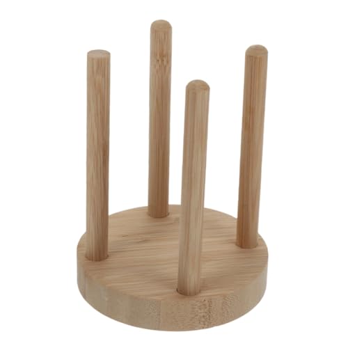 DIKACA Holzbecherhalter für Outdoor Picknick Kompakt Tragbar Schneller Zugriff Papierbecher Organizer für Party Camping Küchen Theke von DIKACA