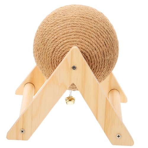 DIKACA Katzenspielzeug Kratzball aus Natürlichem Sisal mit Glocke Langlebiges Kratzspielzeug für Katzen zur Krallenpflege und Beschäftigung Robustes Haustierspielzeug für Gesunde Krallen DIKACA Katzenspielzeug Kratzball aus Natürlichem Sisal mit Glocke Langlebiges Kratzspielzeug für Katzen zur Krallenpflege und Beschäftigung Robustes Haustierspielzeug für Gesunde Krallen von DIKACA