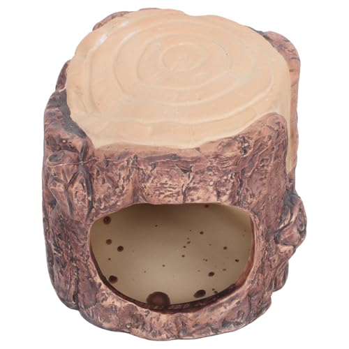 DIKACA Keramik Hamsterhaus Kühlendes Versteck Wasserdichtes Kleintiernest Waldstil Schlafbett für Zwerghamster und Chinchillas Kleintierzubehör DIKACA Keramik Hamsterhaus Kühlendes Versteck Wasserdichtes Kleintiernest Waldstil Schlafbett für Zwerghamster und Chinchillas Kleintierzubehör von DIKACA