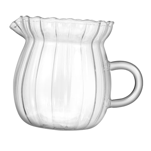 DIKACA Kleiner Milchkännchen aus Hochwertigem Borosilikatglas Transparenter Milchaufschäumer und Sahnekännchen für Kaffee Tee Vielseitiger Glasbehälter Spülmaschinenfest und Robust DIKACA Kleiner Milchkännchen aus Hochwertigem Borosilikatglas Transparenter Milchaufschäumer und Sahnekännchen für Kaffee Tee Vielseitiger Glasbehälter Spülmaschinenfest und Robust von DIKACA