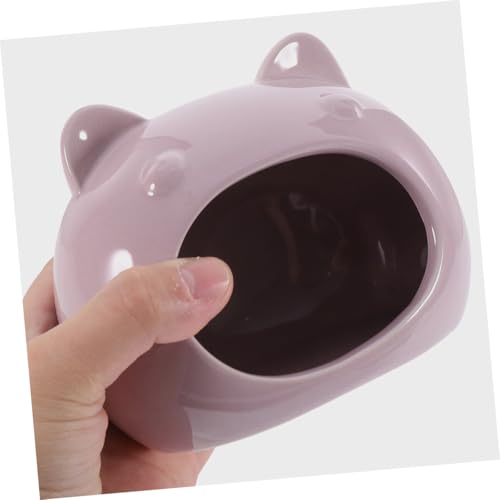 DIKACA Kleintier Versteck aus Keramik Kleines Hamsterhaus Kühlendes Leicht zu Reinigendes Kuschelnest für Meerschweinchen Hamster Rennmäuse und Kleine Nagetiere Komfortables Zubehör von DIKACA