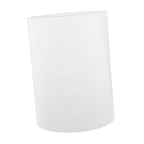 DIKACA Lampenschirm Ersatzschirm für Tischlampe Ø Modern Weiß Robust Lichtdiffusor Wohnzimmer Schlafzimmer von DIKACA