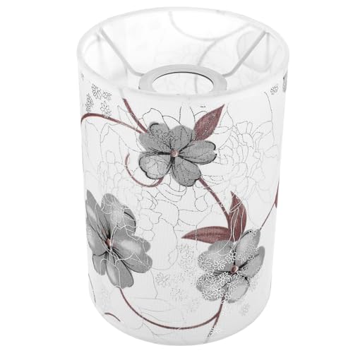 DIKACA Lampenschirm aus Stoff mit Dekorativem Muster Trommelform Blendfreier Lampenschirm für Tischlampen Stehlampen und Schlafzimmerbeleuchtung Vielseitig Einsetzbar in Wohn von DIKACA