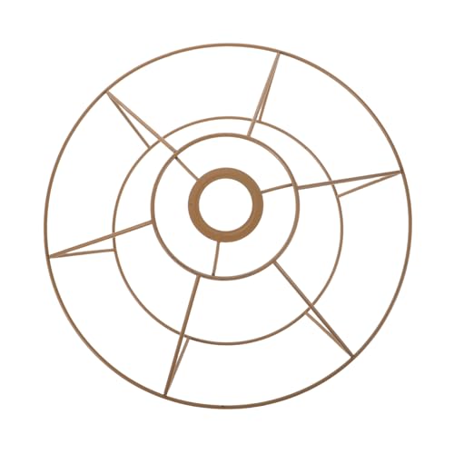 DIKACA Lampenschirmgestell Metall DIY Lampenschirmrahmen aus Stahl Handgefertigter Lampenschirmhalter für Tisch Deckenleuchten Rustikales und Modernes Design Kompakt und Leicht für von DIKACA