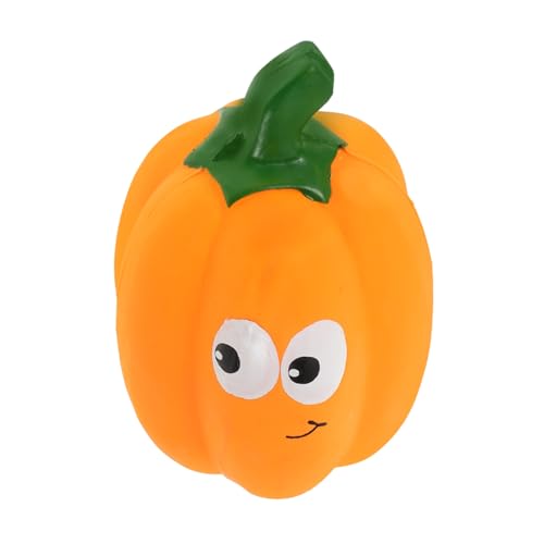 DIKACA Langlebiges Hundespielzeug aus Latex mit Quietschfunktion Kürbisform als Kauspielzeug für Welpen und Große Hunde Fördert Spielerisches Training und Zahnpflege DIKACA Langlebiges Hundespielzeug aus Latex mit Quietschfunktion Kürbisform als Kauspielzeug für Welpen und Große Hunde Fördert Spielerisches Training und Zahnpflege von DIKACA