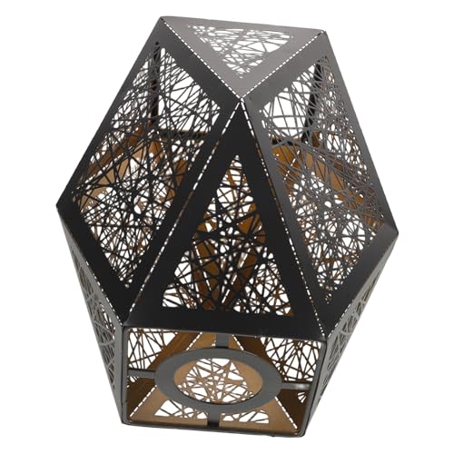 DIKACA Metall-lampenschirm Hohlmuster Tischlampe Schirm aus Robustem Metall für Schlafzimmer Bereich Decken Wandbeleuchtung Langlebig Dekorativ Einfach Montierbar von DIKACA