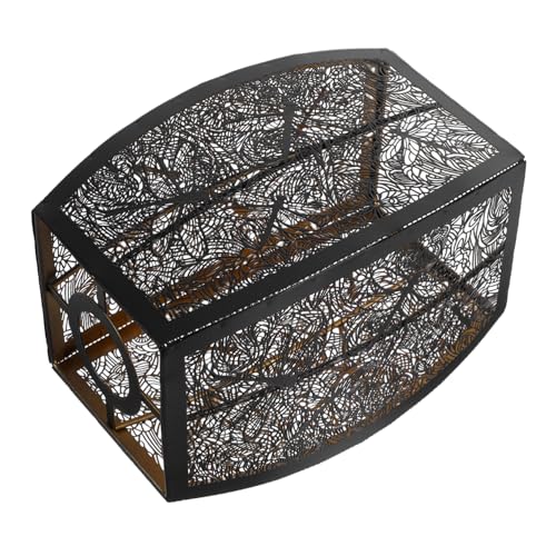 DIKACA Metalllampenschirm Metallkäfig Lampenschirm Ersatz für Pendelleuchte Deckenlampe Lampenschirm Schwarz Robust Einfach zu Montieren für Wohnzimmer Tisch Stehlampen DIKACA Metalllampenschirm Metallkäfig Lampenschirm Ersatz für Pendelleuchte Deckenlampe Lampenschirm Schwarz Robust Einfach zu Montieren für Wohnzimmer Tisch Stehlampen von DIKACA