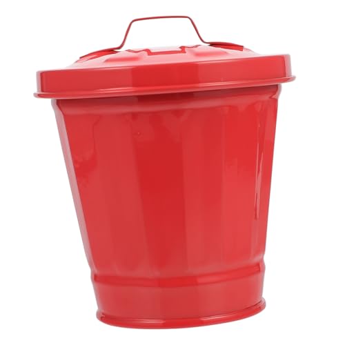 DIKACA Mini Desktop Mülleimer mit Deckel Kleiner Abfalleimer für Schreibtisch und Wohnzimmer Kompakt Kreativ als Blumentopf Nutzbar Luftdicht und Platzsparend Praktische von DIKACA