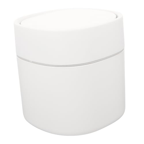DIKACA Mini Desktop Mülleimer mit Druckdeckel Weiß Kompakter Abfalleimer aus Pp material Rostfrei als Müllbehälter für Auto Bad Küche Büro und Schlafzimmer Praktischer Tischabfalleimer DIKACA Mini Desktop Mülleimer mit Druckdeckel Weiß Kompakter Abfalleimer aus Pp material Rostfrei als Müllbehälter für Auto Bad Küche Büro und Schlafzimmer Praktischer Tischabfalleimer von DIKACA