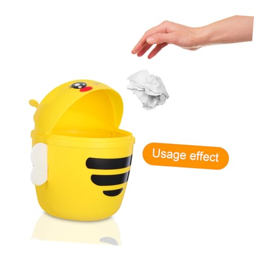 DIKACA Mini Tischmülleimer mit Klappdeckel Cartoon Design Kompakter Papierkorb für Büro und Zuhause Geruchsdicht und Praktischer Schreibtisch Abfalleimer Langlebig und Einfach zu DIKACA Mini Tischmülleimer mit Klappdeckel Cartoon Design Kompakter Papierkorb für Büro und Zuhause Geruchsdicht und Praktischer Schreibtisch Abfalleimer Langlebig und Einfach zu von DIKACA