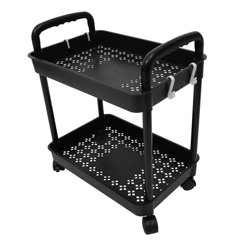 DIKACA Mobiler Rollwagen mit Doppeltem Ablagefach Großer Stauraum Vielseitiger Küchen Bad Trolley Robustes Utility Cart für Einfache Handhabung Modernes Design für Büro Zufällige Farbe DIKACA Mobiler Rollwagen mit Doppeltem Ablagefach Großer Stauraum Vielseitiger Küchen Bad Trolley Robustes Utility Cart für Einfache Handhabung Modernes Design für Büro Zufällige Farbe von DIKACA