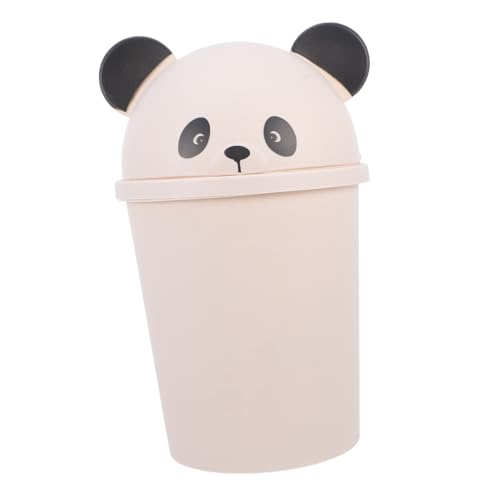 DIKACA Panda-mülleimer Dekorativer Mülleimer Katzentoilette Schreibtisch Kleiner Mülleimer Süßer Papierkorb Mülleimer Am Bett Papierkorb Kann Plastik Büro Aufbewahrungskiste Einfach von DIKACA