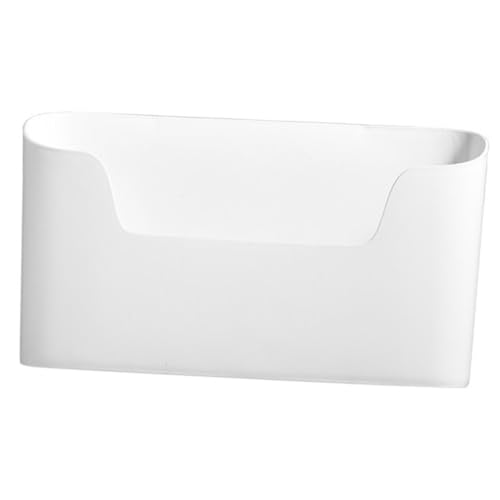 DIKACA No punch Wandmontage Aufbewahrungsbox Weiß Multifunktionaler Organizer für Badezimmer Küche Büro Praktische Hängende Dekorative Box zur Ordentlichen Aufbewahrung Kleiner von DIKACA