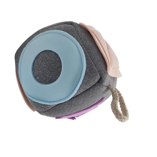 DIKACA Portables Verschleißfestes Welpenball mit Zahnpflegefunktion Interaktives Kauspielzeug zur Intelligenzförderung und Beschäftigung für Kleine Hunde Geeignet für Bad und Schwimmen von DIKACA