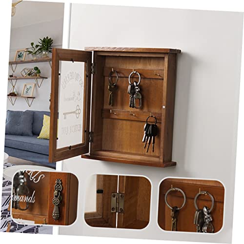DIKACA Praktische Schlüsselbox für Wandmontage Multifunktionaler Schlüsselkasten aus Gesundem Material Klassisches Design für Eingangsbereich und Zuhause Robust und Stilvoll für Hotel von DIKACA