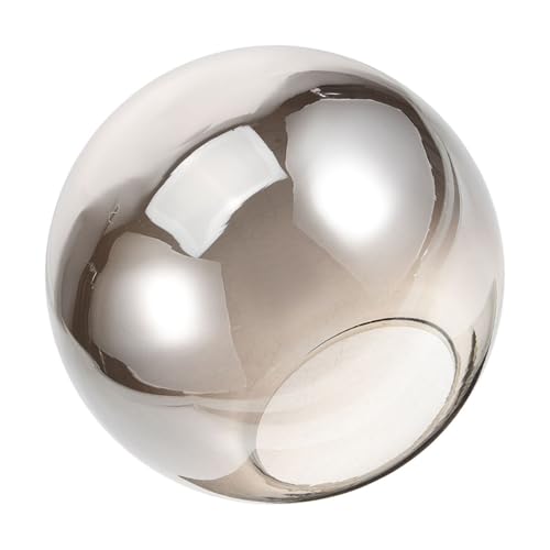 DIKACA Rauchglas Kugelförmiger Glasschirm Ømm Deckenlampe Lampenschirm Abdeckung Pendelleuchte Ersatzglas Wohnraumbeleuchtung von DIKACA