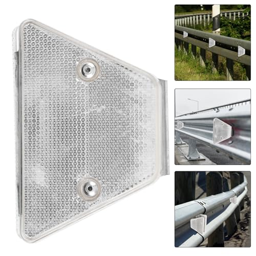 DIKACA Reflektierender Einfahrtsmarkierer mit Trapezförmigem Doppelhalter Langlebiger Straßenreflektor für Erhöhte Nachtsichtbarkeit Vielseitig Einsetzbarer Fahrbahnmarkierer zur im DIKACA Reflektierender Einfahrtsmarkierer mit Trapezförmigem Doppelhalter Langlebiger Straßenreflektor für Erhöhte Nachtsichtbarkeit Vielseitig Einsetzbarer Fahrbahnmarkierer zur im von DIKACA