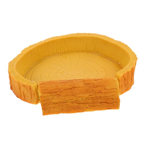 DIKACA Reptilien Wasserschale mit Lebensechtem Baumrinden Muster Stabile aus Hochwertigem Harz Gefertigte Wasserschale für Kriechtier Terrarien rutschfest Hitzebeständig und Dekorativ DIKACA Reptilien Wasserschale mit Lebensechtem Baumrinden Muster Stabile aus Hochwertigem Harz Gefertigte Wasserschale für Kriechtier Terrarien rutschfest Hitzebeständig und Dekorativ von DIKACA