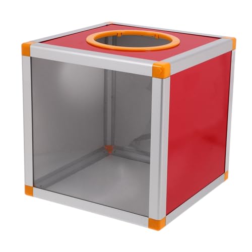 DIKACA Rote Quadratische Losbox aus Aluminiumlegierung mit Transparentem Sichtfenster Multifunktional für Spenden Partys und Geschäftseinsätze Inklusive Schrauben und Schraubenzieher DIKACA Rote Quadratische Losbox aus Aluminiumlegierung mit Transparentem Sichtfenster Multifunktional für Spenden Partys und Geschäftseinsätze Inklusive Schrauben und Schraubenzieher von DIKACA