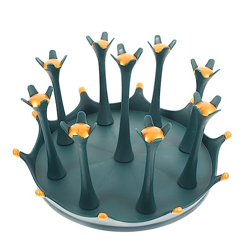 DIKACA Rotierender Becherhalter Kronenform Grün Platzsparender Tassenständer Küchenorganizer Langlebiger und Geruchloser Moderner und Eleganter Trinkbecher ablagekorb DIKACA Rotierender Becherhalter Kronenform Grün Platzsparender Tassenständer Küchenorganizer Langlebiger und Geruchloser Moderner und Eleganter Trinkbecher ablagekorb von DIKACA