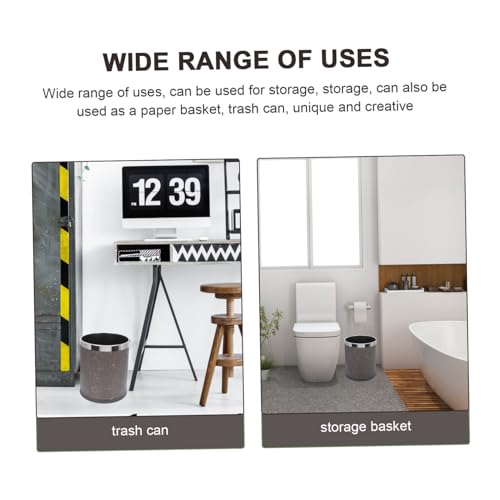DIKACA Runder Kunststoff Mülleimer Europäischer Stil Abfalleimer mit Dickem Boden Rutschfest für Küche Wohnzimmer Schlafzimmer als Papiermülleimer und Abfallbehälter DIKACA Runder Kunststoff Mülleimer Europäischer Stil Abfalleimer mit Dickem Boden Rutschfest für Küche Wohnzimmer Schlafzimmer als Papiermülleimer und Abfallbehälter von DIKACA