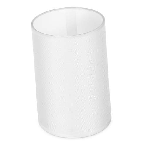DIKACA Runder Lampenschirm aus Stoff für Tischlampen Fassung Sanfte Lichtstreuung Einfach Montierbar Minimalistisches Design für Wohnzimmer und Schlafzimmer Geeignet von DIKACA