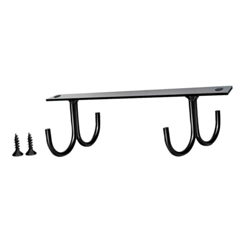 DIKACA Schwarzer Tassenhalter Schrauben unter Schrank Montierbarer Becherhaken Platzsparender Küchen Organizer für Kaffeetassen und Becher Einfach zu Befestigen und Dekorativ von DIKACA