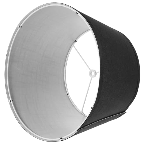 DIKACA Schwarzer Verschleißfester Stoff-lampenschirm für Tischlampen Einfache Installation Leichter Textil-schirm Vielseitig Einsetzbar für Zuhause Bar und Hotel DIKACA Schwarzer Verschleißfester Stoff-lampenschirm für Tischlampen Einfache Installation Leichter Textil-schirm Vielseitig Einsetzbar für Zuhause Bar und Hotel von DIKACA