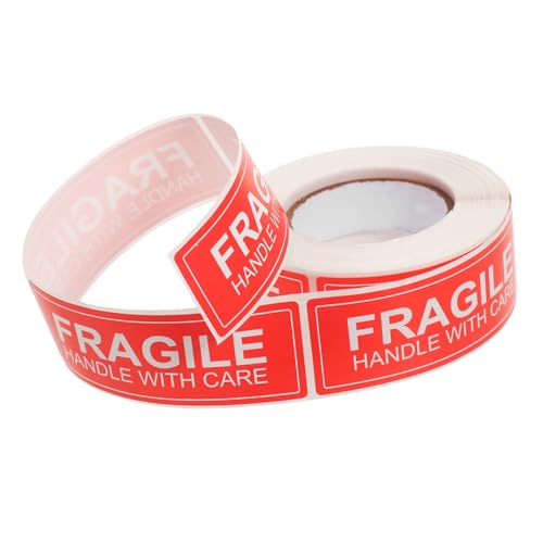 DIKACA Selbstklebender Versandaufkleber Fragile Handle With Care Warnetiketten für Pakete Bruchsichere Verpackungsetiketten Langlebig Haftende Warnaufkleber DIKACA Selbstklebender Versandaufkleber Fragile Handle With Care Warnetiketten für Pakete Bruchsichere Verpackungsetiketten Langlebig Haftende Warnaufkleber von DIKACA