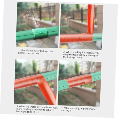 DIKACA Selbstklebendes Wasserdichtes Dichtband aus Silikonkautschuk Flexibles Reparaturband für PVC Metall Glas und Langlebiges Abdichtungsband für Rohre und Nahtversiegelung von DIKACA