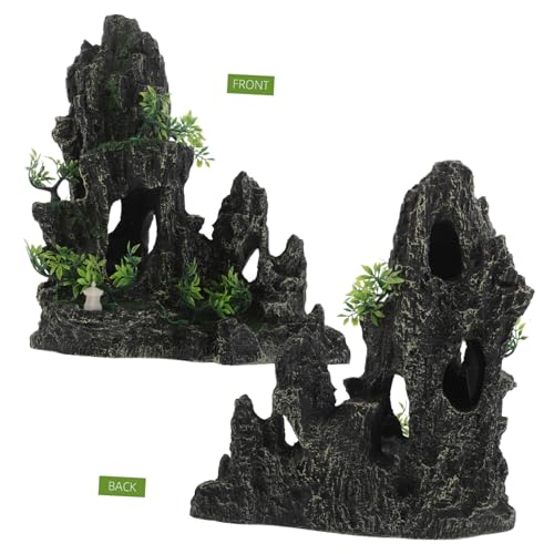 DIKACA Simulierte Aquarium Felsen Dekoration Fisch Schloss Versteck Sicherer Garnelen Unterschlupf Resistente Harz Berg Höhle Für Aquarien DIKACA Simulierte Aquarium Felsen Dekoration Fisch Schloss Versteck Sicherer Garnelen Unterschlupf Resistente Harz Berg Höhle Für Aquarien von DIKACA