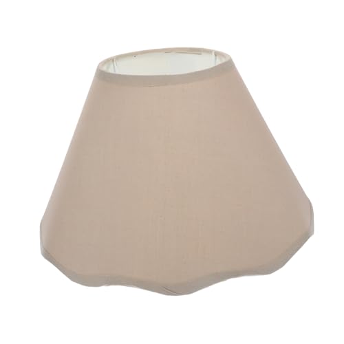 DIKACA Stoff Lampenschirm Wellenrand Lampenabdeckung Dekorativer Tischlampenschirm Khaki Lichtschutz Haushaltsschirm Ersatz für Stehlampe DIKACA Stoff Lampenschirm Wellenrand Lampenabdeckung Dekorativer Tischlampenschirm Khaki Lichtschutz Haushaltsschirm Ersatz für Stehlampe von DIKACA