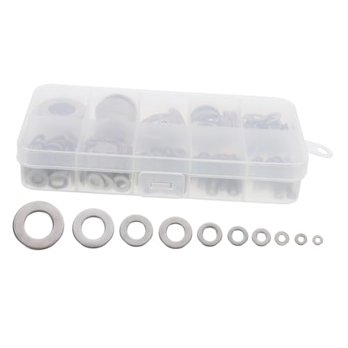DIKACA Teiliges Edelstahl Unterlegscheiben Flache Gaskets Sortiment Rostfrei Vielseitig für Elektronik Auto Haushalt Anwendungen DIKACA Teiliges Edelstahl Unterlegscheiben Flache Gaskets Sortiment Rostfrei Vielseitig für Elektronik Auto Haushalt Anwendungen von DIKACA