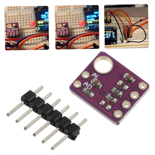 DIKACA Temperatur und Feuchtigkeitssensor Modul mit Chip Präzise Messung von Luftfeuchtigkeit und Temperatur Kompatibel mit Raspberry Pi für Gewächshaus und Raumklimaüberwachung DIKACA Temperatur und Feuchtigkeitssensor Modul mit Chip Präzise Messung von Luftfeuchtigkeit und Temperatur Kompatibel mit Raspberry Pi für Gewächshaus und Raumklimaüberwachung von DIKACA