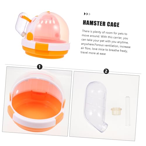 DIKACA Tragbarer Hamsterkäfig Außentransportbox für Hamster Zwerghamster und Kleintiere mit Geräumigem Design für Reisen und Outdoor Ausflüge Geeignet für Meerschweinchen und Igel DIKACA Tragbarer Hamsterkäfig Außentransportbox für Hamster Zwerghamster und Kleintiere mit Geräumigem Design für Reisen und Outdoor Ausflüge Geeignet für Meerschweinchen und Igel von DIKACA