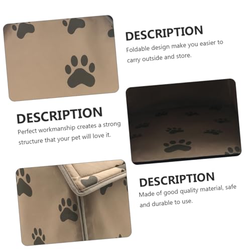 DIKACA Tragbares Faltbares Hundezelt mit Weicher Matte Kleines Haustierzelt für Drinnen und Draußen Zusammenklappbares Haustierhaus mit Bequemer Polsterung für Reisen und Transport DIKACA Tragbares Faltbares Hundezelt mit Weicher Matte Kleines Haustierzelt für Drinnen und Draußen Zusammenklappbares Haustierhaus mit Bequemer Polsterung für Reisen und Transport von DIKACA