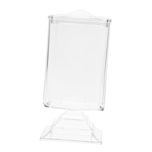 DIKACA Transparente Aufbewahrungsbox für Wattepads mit Deckel Kunststoff Organizer Box mit Glatten Kanten Praktische Nagelkunst Wattepads Aufbewahrung für Zuhause und Schönheitssalon von DIKACA