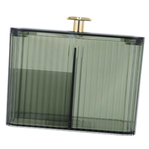 DIKACA Transparente Aufbewahrungsbox für Wattepads und Wattestäbchen mit Fächern Multifunktionaler Organizer für Kosmetik Schmuck und Badezimmer Praktischer Vanity Organizer für Tisch und von DIKACA