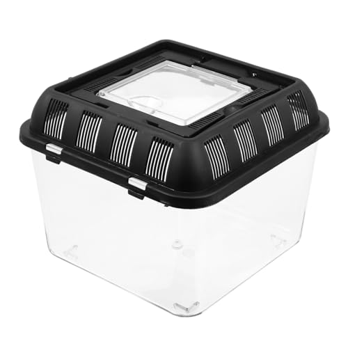 DIKACA Transparente Reptilien Aufzuchtbox aus Acryl mit Tragegriff für Spinnen Eidechsen Frösche und Kleine Schlangen Praktische Terrarienbox zur Sicheren Haltung und Beobachtung von DIKACA Transparente Reptilien Aufzuchtbox aus Acryl mit Tragegriff für Spinnen Eidechsen Frösche und Kleine Schlangen Praktische Terrarienbox zur Sicheren Haltung und Beobachtung von von DIKACA