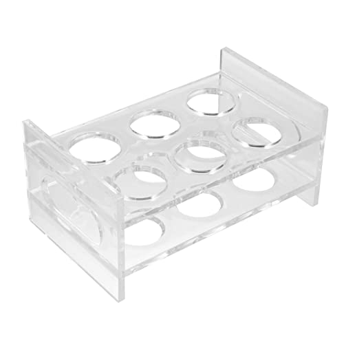 DIKACA Transparenter Shotglashalter mit Fächern Runde Aufbewahrung für Whiskybecher Stabiler Gläserständer für Bar Küche Party und Heimgebrauch von DIKACA