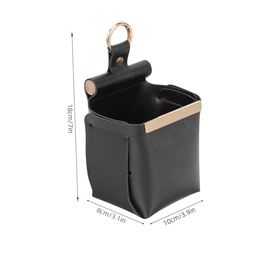 DIKACA Wandhängender Aufbewahrungsbeutel aus PU Material Faltbarer Abnehmbarer Organizer mit Metallring für Schlafzimmer Büro Badezimmer Vielseitiger Ordnungshelfer für Kleine DIKACA Wandhängender Aufbewahrungsbeutel aus PU Material Faltbarer Abnehmbarer Organizer mit Metallring für Schlafzimmer Büro Badezimmer Vielseitiger Ordnungshelfer für Kleine von DIKACA