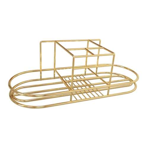 DIKACA Wandmontierter Zahnbürstenhalter ohne Bohren Goldenes Eisen Organizer Regal mit Hohlraum Multifunktionales Bad Küchen aufbewahrungsregal Pulverbeschichtet Rostfrei Platzsparend DIKACA Wandmontierter Zahnbürstenhalter ohne Bohren Goldenes Eisen Organizer Regal mit Hohlraum Multifunktionales Bad Küchen aufbewahrungsregal Pulverbeschichtet Rostfrei Platzsparend von DIKACA