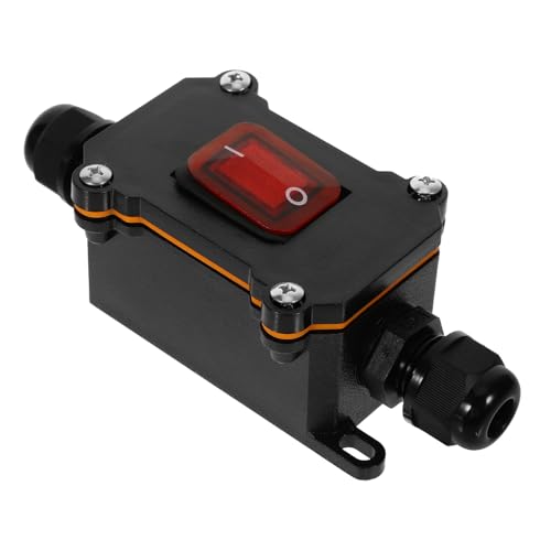 DIKACA Wasserdichter Outdoor Inline Schnurschalter Heavy Duty Wippschalter Ersatz mit Robustem Gehäuse Langlebig und Installieren für Stromkabel und Sicherheitsschalter DIKACA Wasserdichter Outdoor Inline Schnurschalter Heavy Duty Wippschalter Ersatz mit Robustem Gehäuse Langlebig und Installieren für Stromkabel und Sicherheitsschalter von DIKACA